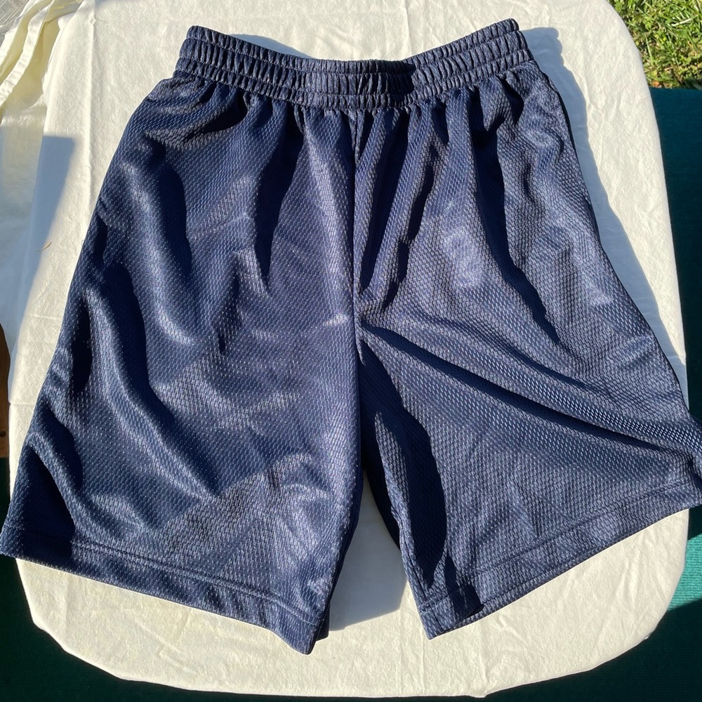 Athletic Works Basketball Shorts (Blue) Active Mesh Shorts - size S (28-30)